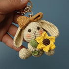 Llavero con Peluche Conejito Tejido a Mano - Premium Crochet Paso a Paso