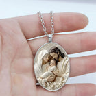 Llaveros Originales para Coche - Diseño Retro Virgen María con Gema del Tiempo, Llavero Premium para