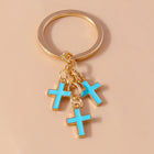 Llaveros Originales para Coche - Cruces Esmaltadas Elegantes para Llavero de Coche, Accesorio Premiu