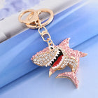 Llavero con Peluche de Tortuga Marina - Cristal Rhinestone y Metal, Diseño Marino para Bolso y Llave