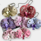 Bag Charm Llavero para Bolso - Colgante Gótico de Orquídea Oscura, Accesorio Premium para Mochila