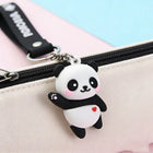 Llavero con peluche Panda Kawaii - Colgante de Bolso Panda con Diseño de Corazón
