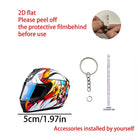 Llavero para moto que no raya la tija - Casco 3D Premium Antirrayas
