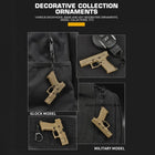 Llaveros Originales para Coche - Mini Pistola Táctica Desmontable, Llavero Realista para Hombre, Acc