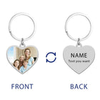 Llaveros Personalizados con Foto - Regalo Único para Familia y Pareja - Acero Inoxidable Premium