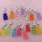 Llavero para Bolso de Osito Traslúcido - 15 Piezas Jelly, Colores Surtidos, Decoración Charm Premium
