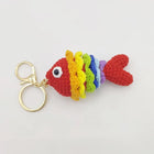 Llaveros Personalizados de Animales Marinos - Llavero Crochet Hecho a Mano - Pez Tropical y Tiburón