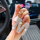 Llaveros Originales para Coche - Abeja con Diamantes y Letras, Colgante Elegante para Llaves