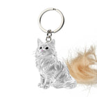 Llavero para Bolso Gato Transparente: Guarda Recuerdos de Mascotas, Charm Premium