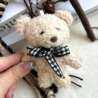 Llaveros Originales para Coche - Osito de Peluche Gris Suave y Tierno