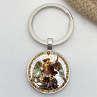 Llavero para Bolso San Miguel Arcángel Protector - Amuleto Religioso Premium