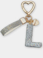 Bag Charm Llavero Elegante con Inicial Diamante - Regalo Premium para Bolso