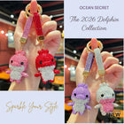 Bag Charm Sirena Delfín Brillante Colgante Misterio Océano Regalo Mujer