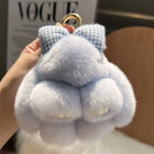 Llavero con Peluche de Conejito Pompón – Accesorio Premium Hecho a Crochet