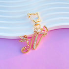 Llavero para Bolso Boutique Angel Iniciales A-Z Mariposa Cristal Metal Charm Colgante Regalo Madre M