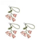 Llavero a Crochet Paso a Paso - Flores Tejidas a Mano, Llavero de Lana Artesanal Premium para Mujer,