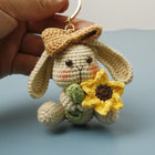 Llavero con Peluche Conejito Tejido a Mano - Premium Crochet Paso a Paso