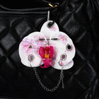 Llavero de Orquídea Phalaenopsis Simulada - Decoración Premium para Mochila, Regalo Creativo