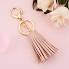 Llavero de Cuero Corto con Borla - Keychain Premium para Bolso, Mochila y Regalo