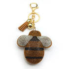 Llavero GPS para Adultos con Alzheimer - Big Fat Brown Bee con Cristal y Borla - Accesorio Elegante