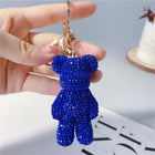 Llaveros Originales para Coche - Osito Teddy con Diamantes de Peluche Coreano Kawaii