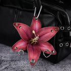 Llavero de Flores Orquídea y Lirio Artesanal - Keychain Premium para Decoración de Bolsos