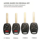 Honda Llavero de Coche Original - Funda Protectora para Llave con Estilo Premium