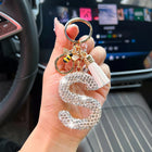 Llaveros Originales para Coche - Abeja con Diamantes y Letras, Colgante Elegante para Llaves