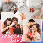 Llavero con Foto Personalizado - Corazón Personalizable con Texto y Foto, Regalo Único para Él o Ell