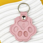 Llavero con Peluche Recuerdo para Mascotas - Llavero de Cuero con Colgante para Guardar Pelo de Perr