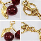Llavero para Bolso Cereza Roja - Colgante de Frutas de Verano, Accesorio Elegante para Mujer