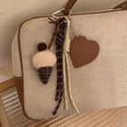 Llavero con Peluche Kawaii Oso Helado - Llaveros Capibara Peluche Premium para Regalo