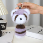 Llaveros Originales para Coche - Mapache de Peluche Suave y Tierno