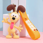 Set de Llaveros con Peluches Originales Garfield & Odie 3D Silicona - Regalo Divertido