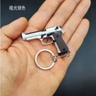 Llavero para Moteros 2025 Pistola Táctica Modelo Aleación 1:4 con Borlas y Caja Transparente - Regal