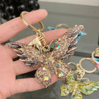 Llavero para Moteros Premium - Easya 2024 Mariposa Lazo Glitter Lujo Accesorio Moto