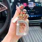 Llaveros Originales para Coche - Abeja con Diamantes y Letras, Colgante Elegante para Llaves