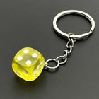 Charm para bolsos Llavero Dados Transparentes 3 Piezas - Resina Premium para Gamers