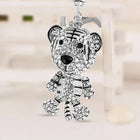 Llavero con Peluche de Tortuga Marina - Cristal Rhinestone y Metal, Diseño Marino para Bolso y Llave