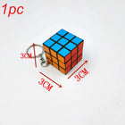 Llaveros Charms Cubo Mágico 3x3cm - Original y Divertido Llavero para Bolso, Regalo Premium