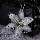Llavero de Flores Orquídea y Lirio Artesanal - Keychain Premium para Decoración de Bolsos
