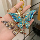 Llavero para Moteros Premium - Easya 2024 Mariposa Lazo Glitter Lujo Accesorio Moto