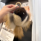 Labubu Llavero Precio: Llavero de Peluche Hip Hop Mink Fur Colgante de Pájaro Anunciación
