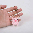 Llavero Personalizado Mini Animal Crochet - Oveja Vaca Muñeco Amigurumi Premium