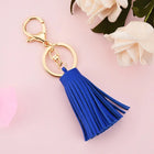 Llavero de Cuero Corto con Borla - Keychain Premium para Bolso, Mochila y Regalo