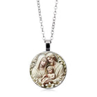 Llaveros Originales para Coche - Diseño Retro Virgen María con Gema del Tiempo, Llavero Premium para