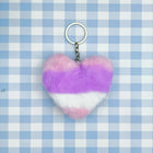Llavero con Foto Personalizado - Corazón de Pompón Suave para Llavero, Mochila y Bolso - Regalo Únic