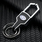 Llavero Ford Original de Cuero y Metal - Accesorio Premium para Mustang, Focus, Fiesta, Mondeo, Tran