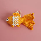 Llaveros Personalizados de Animales Marinos - Llavero Crochet Hecho a Mano - Pez Tropical y Tiburón