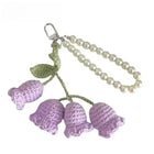 Llavero a Crochet Paso a Paso - Flores Tejidas a Mano, Llavero de Lana Artesanal Premium para Mujer,